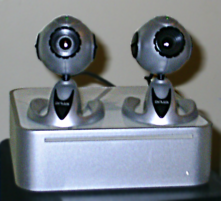 Mac Mini with two web cameras