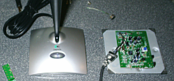 Logitech USB mic circuit board
